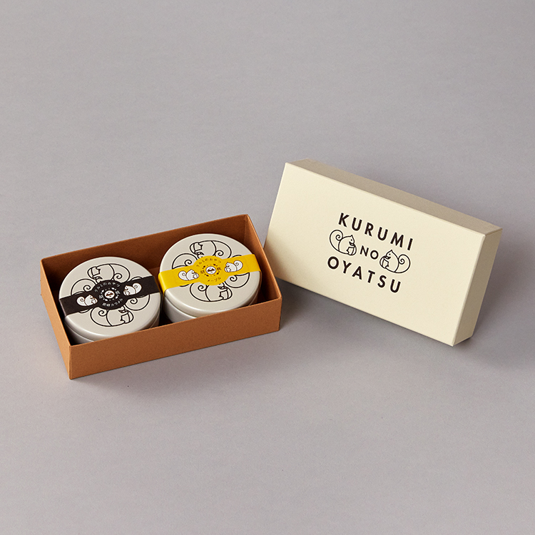 大畑食品】クルミのおやつ 缶入り2缶詰合せ | TOMIYA(トミヤ)-Omotecho Style Store byTOMIYA(表町スタイルストア)