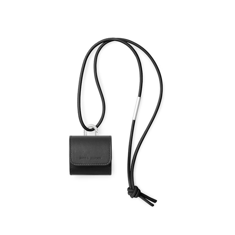Beo Grace用ポーチ】レザーイヤーバッドポーチ Infinite black