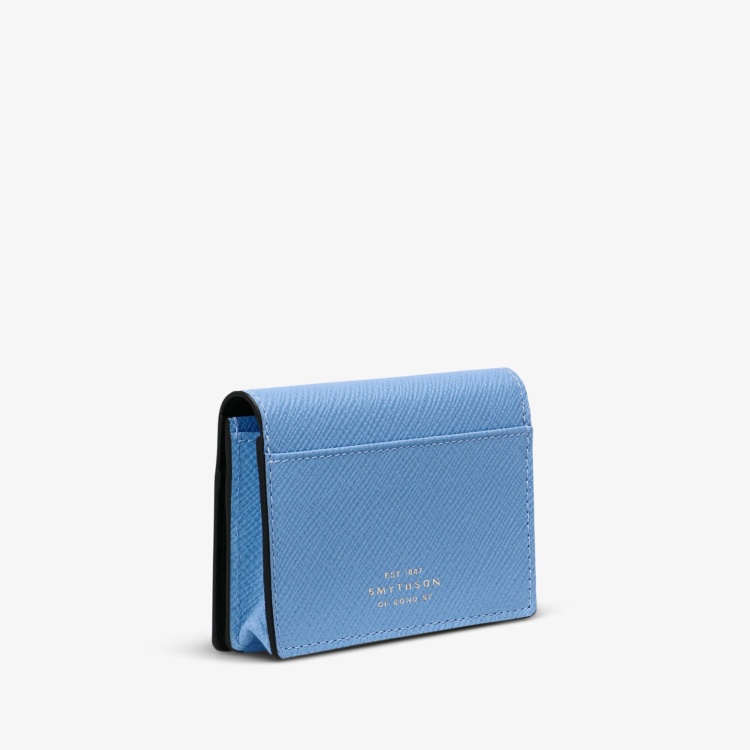 Panama Folded Card Case with Snap Closure NILE BLUE(カードケース
