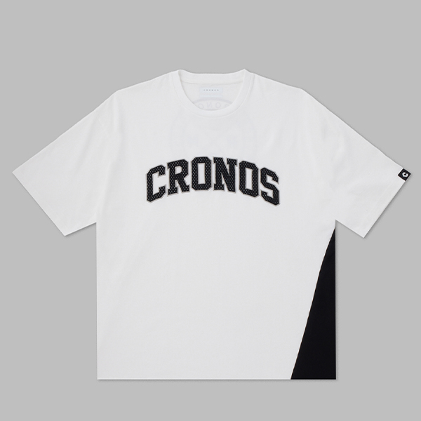 CRONOS PATCH LOGO OVERSIZE T-SHIRTS WHITE | TOMIYA(トミヤ